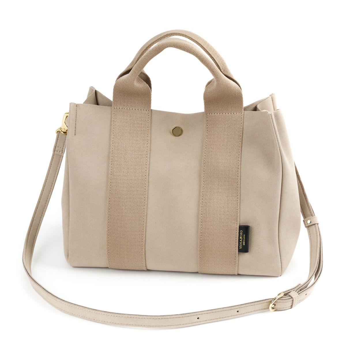 VIOLAd'ORO ヴィオラドーロ GINO ジーノ マイクロファイバースエードトートバッグM V-2063