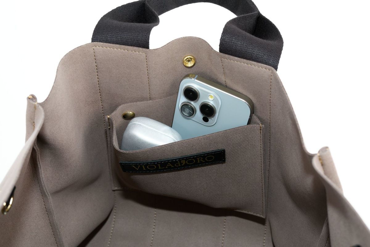 VIOLAd'ORO ヴィオラドーロ GINO ジーノ マイクロファイバースエードトートバッグL V-2064