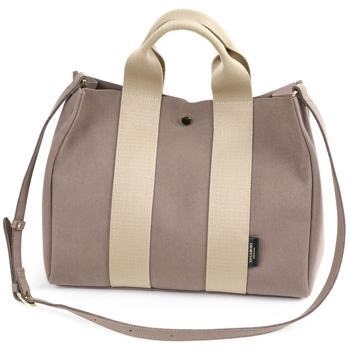 VIOLAd'ORO ヴィオラドーロ GINO ジーノ マイクロファイバースエードトートバッグML V-2076