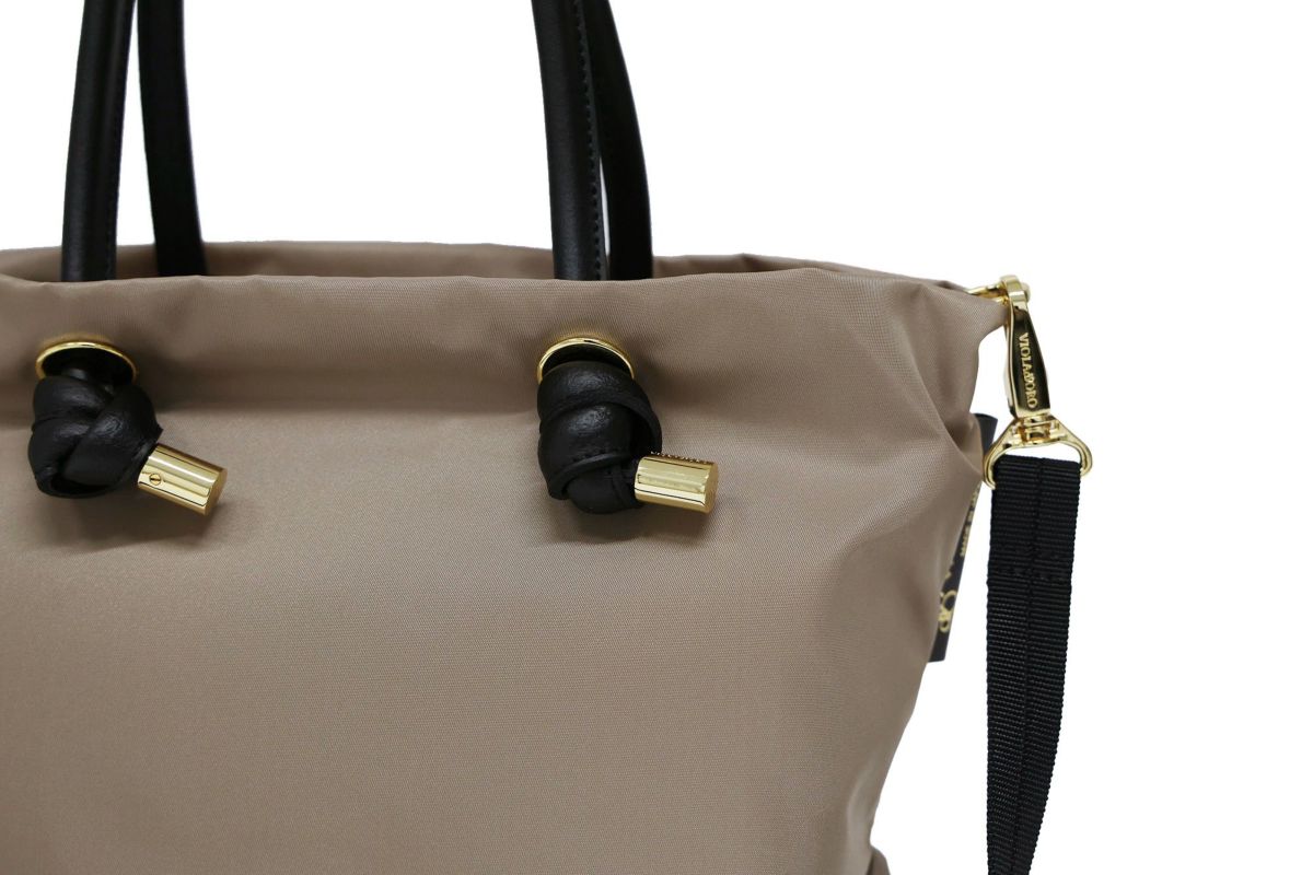 VIOLAd'ORO ヴィオラドーロ BIANCA ビアンカ ノットハンドルトートバッグS V-2174