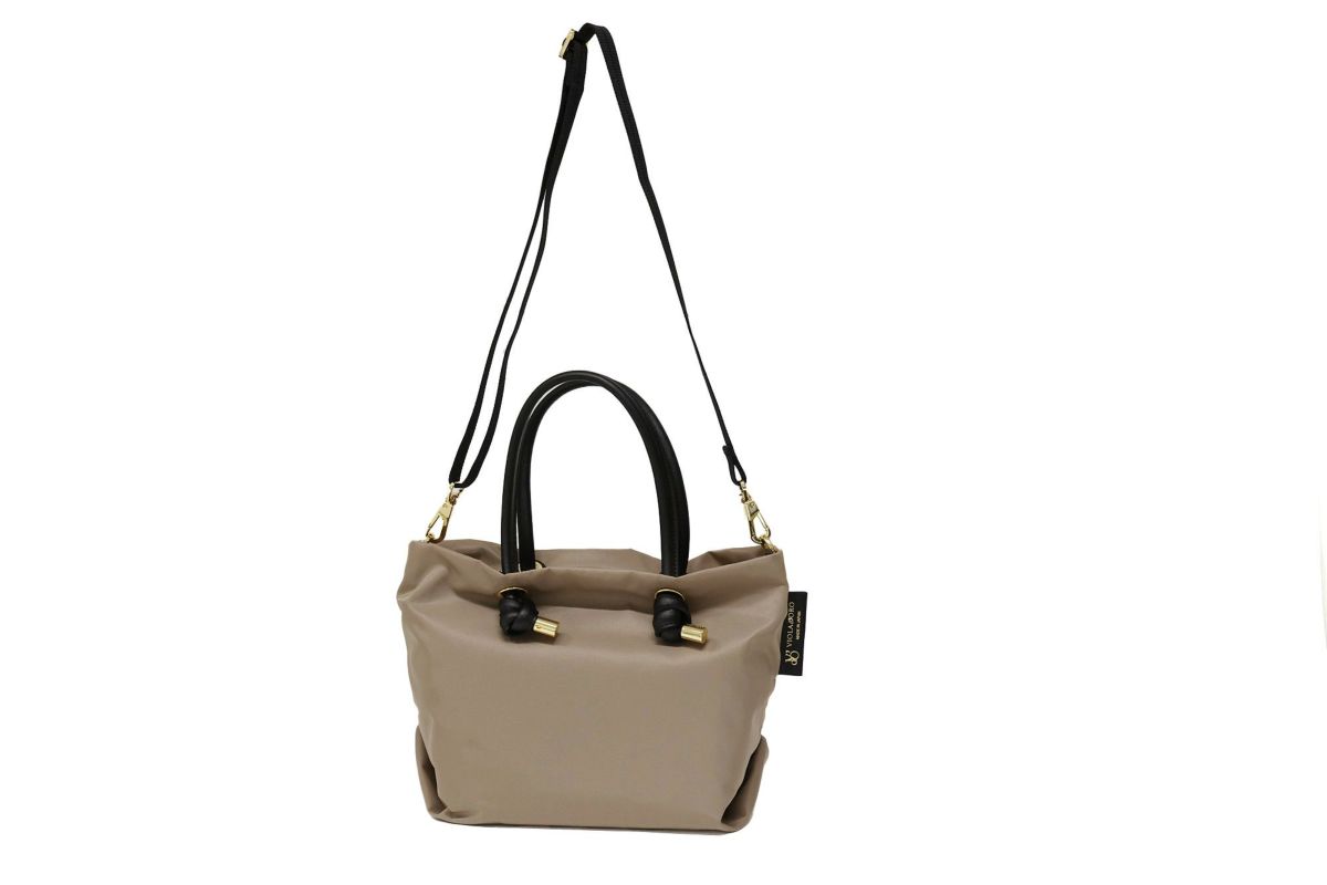 VIOLAd'ORO ヴィオラドーロ BIANCA ビアンカ ノットハンドルトートバッグS V-2174
