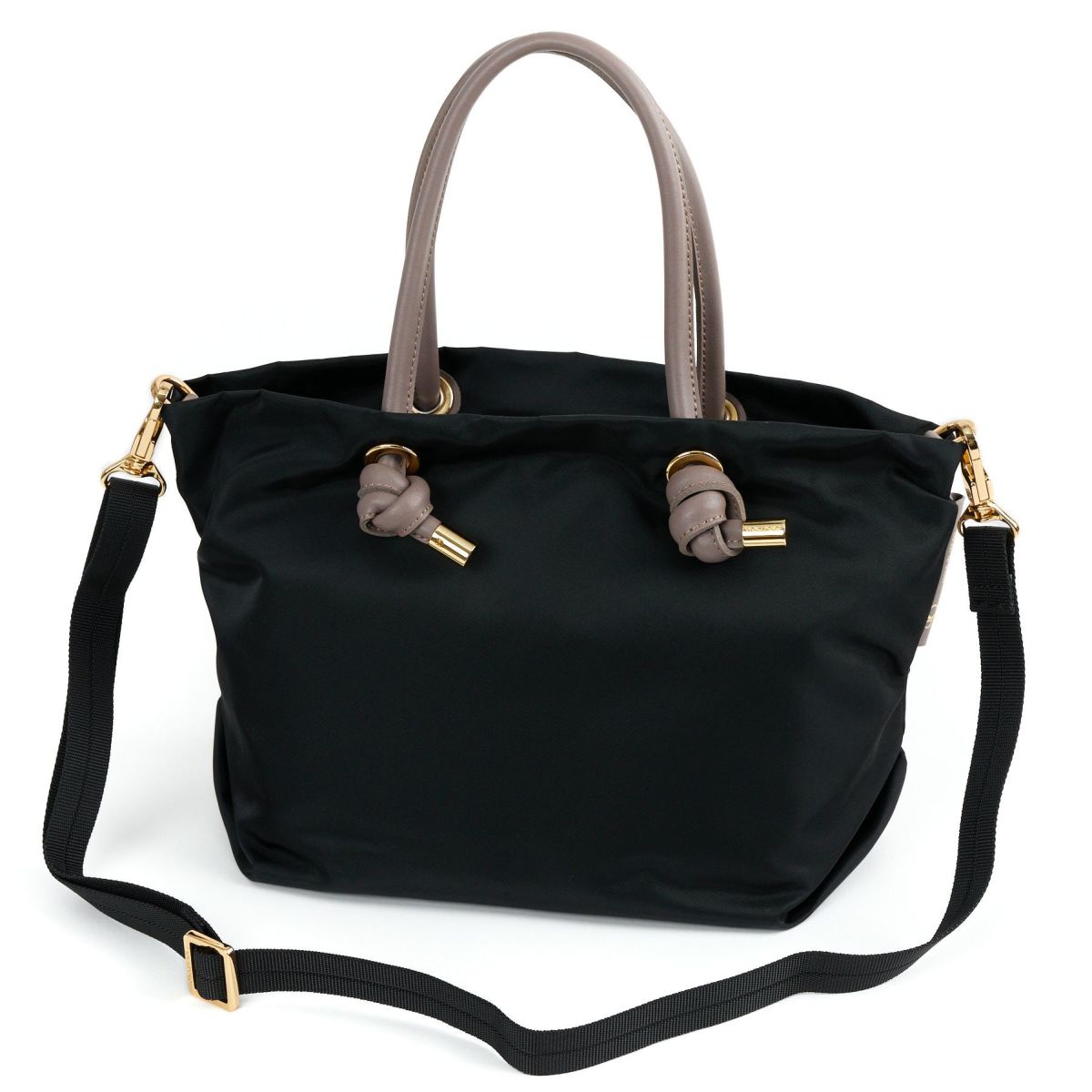 VIOLAd'ORO ヴィオラドーロ BIANCA ビアンカ ノットハンドルトートバッグS V-2174