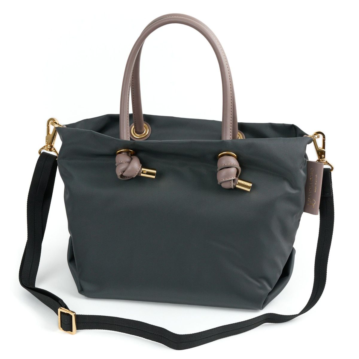 VIOLAd'ORO ヴィオラドーロ BIANCA ビアンカ ノットハンドルトートバッグS V-2174