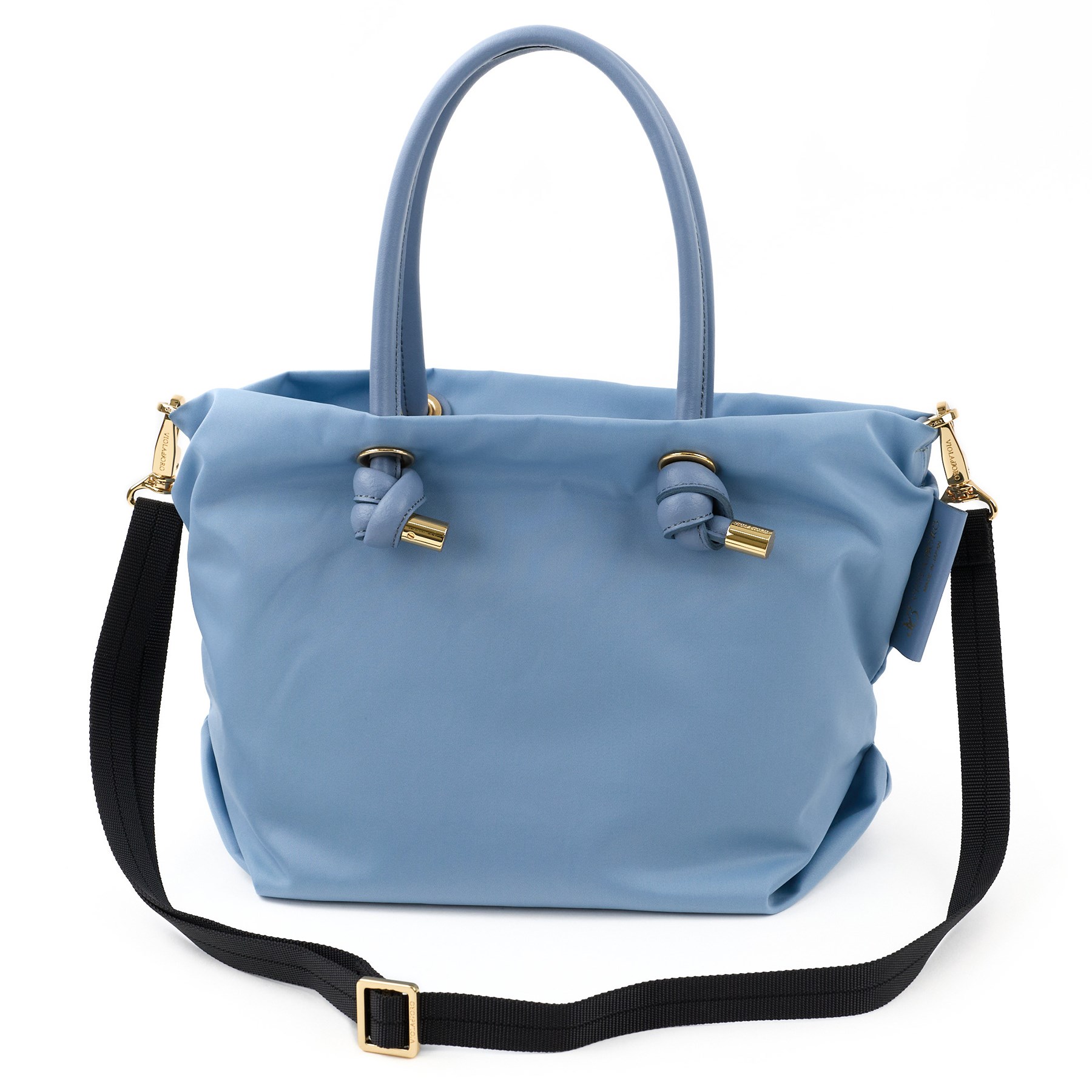 VIOLAd'ORO ヴィオラドーロ BIANCA ビアンカ ノットハンドルトートバッグS V-2174