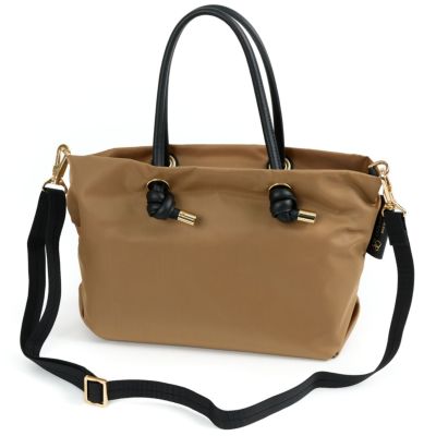 VIOLAd'ORO ヴィオラドーロ BIANCA ビアンカ ノットハンドルトートバッグS V-2174