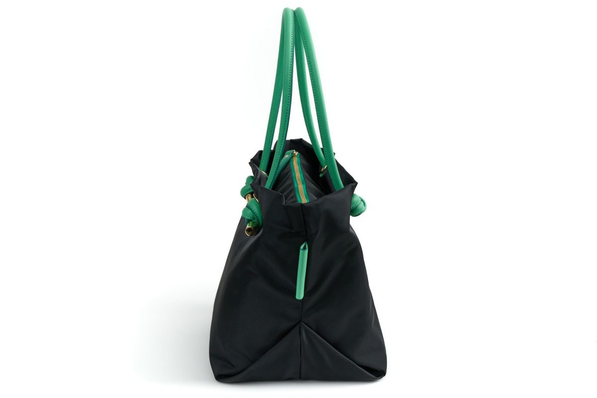 VIOLAd'ORO ヴィオラドーロ BIANCA ビアンカ ノットハンドルトートバッグM V-2175