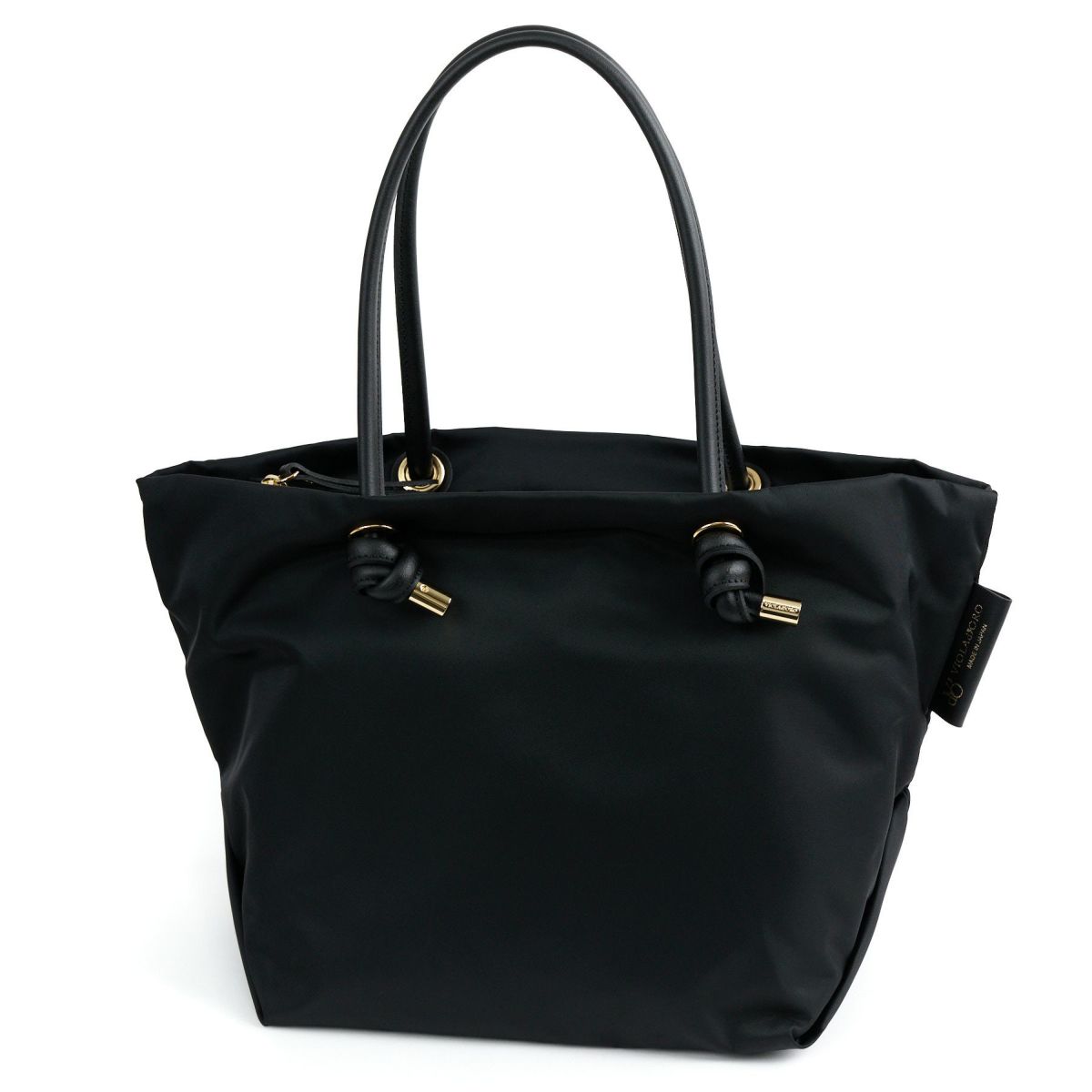 VIOLAd'ORO ヴィオラドーロ BIANCA ビアンカ ノットハンドルトートバッグM V-2175