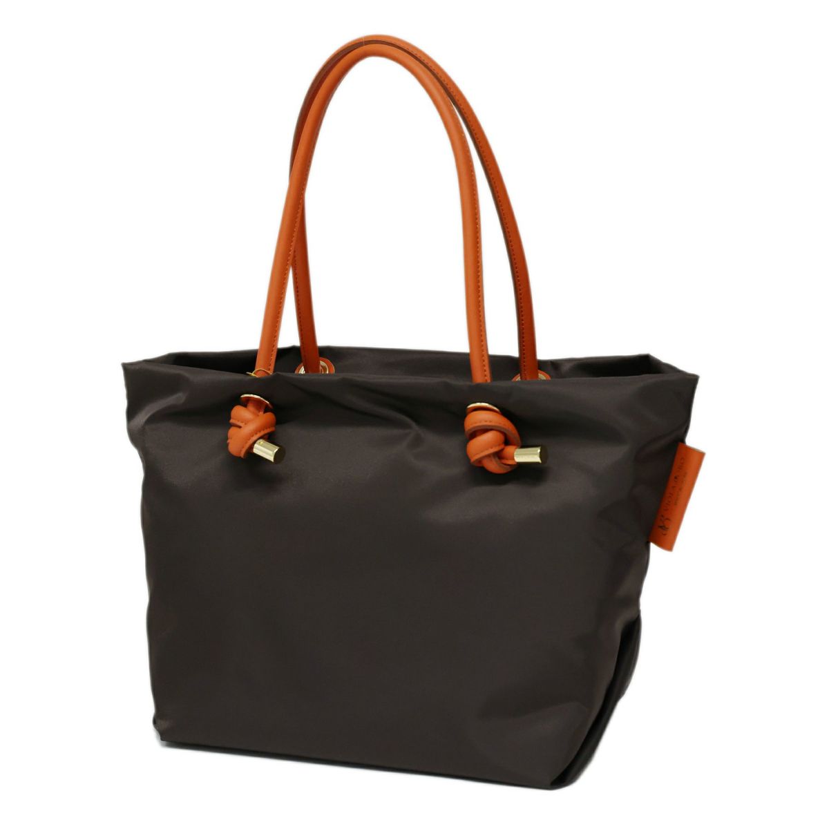 VIOLAd'ORO ヴィオラドーロ BIANCA ビアンカ ノットハンドルトートバッグM V-2175