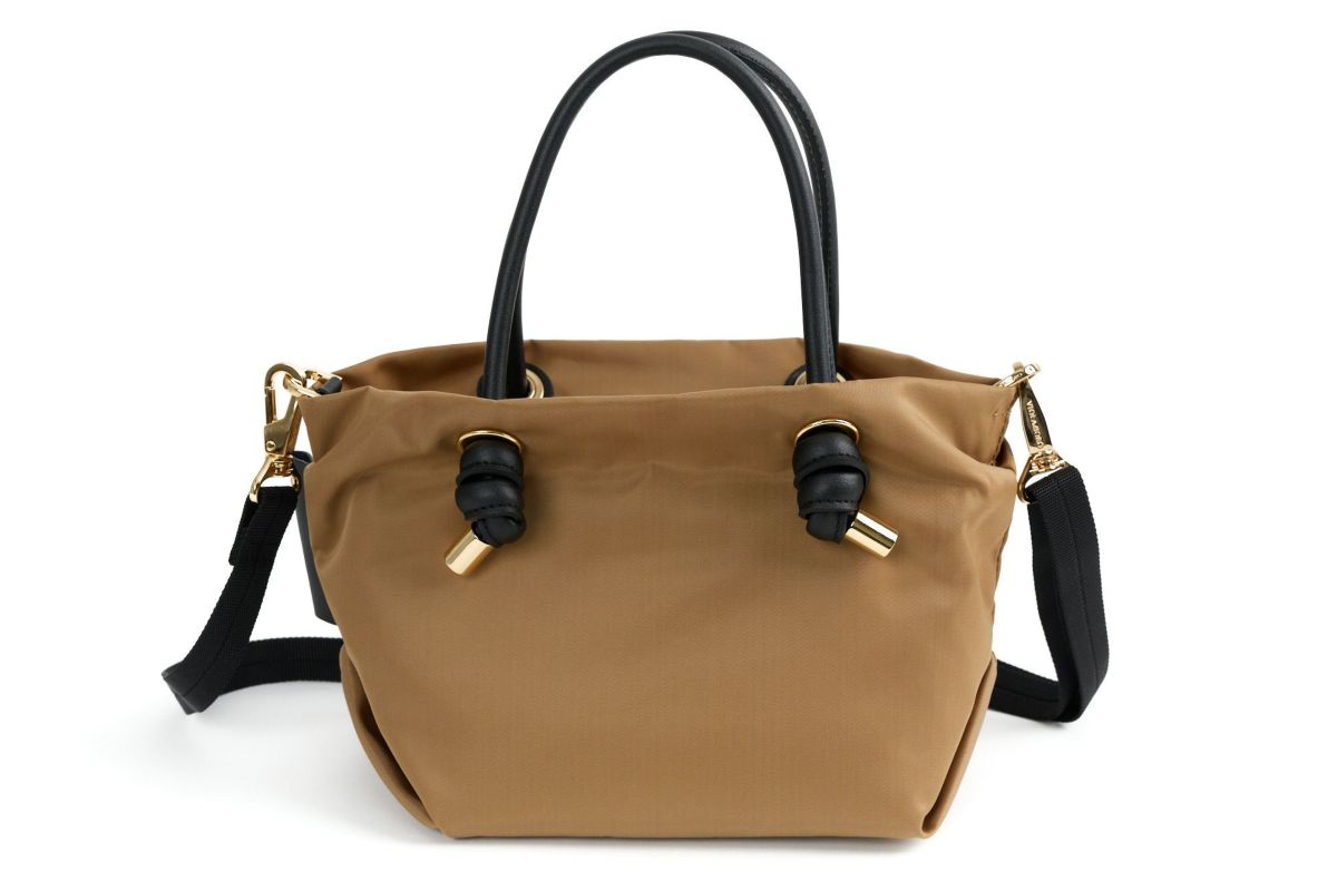 VIOLAd'ORO ヴィオラドーロ BIANCA ビアンカ ノットハンドルトートバッグXS V-2197