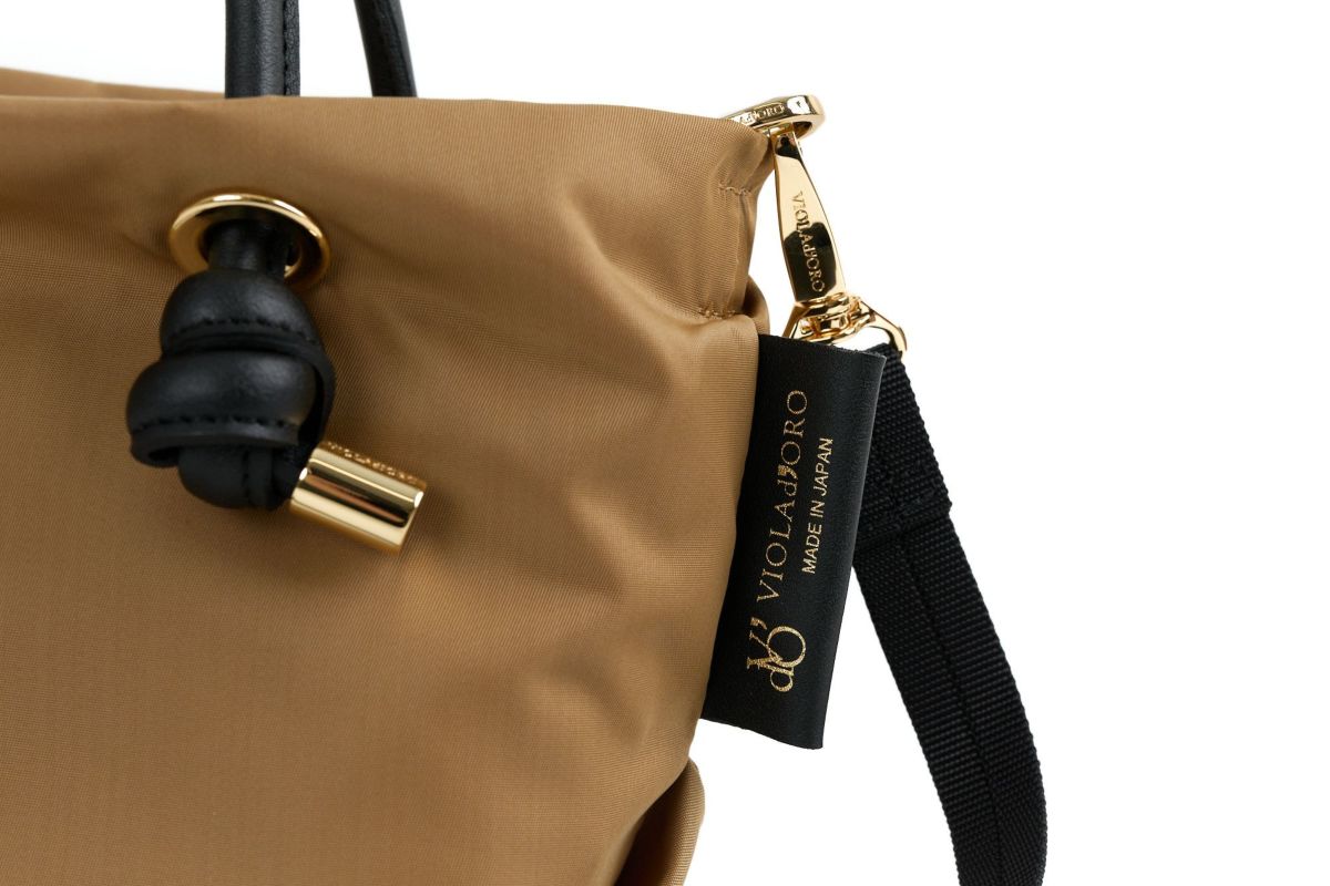 VIOLAd'ORO ヴィオラドーロ BIANCA ビアンカ ノットハンドルトートバッグXS V-2197