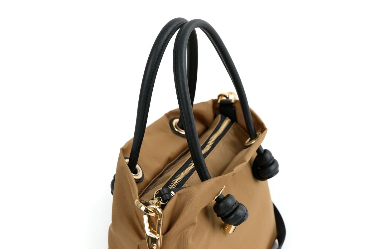 VIOLAd'ORO ヴィオラドーロ BIANCA ビアンカ ノットハンドルトートバッグXS V-2197