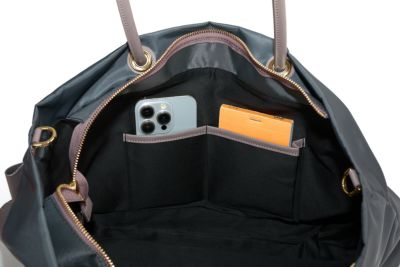 VIOLAd'ORO ヴィオラドーロ BIANCA ビアンカ ノットハンドルトートバッグML V-2204