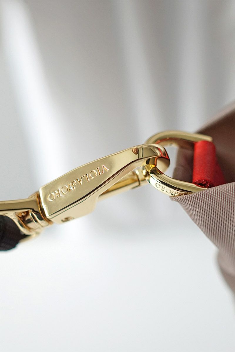 VIOLAd'ORO ヴィオラドーロ BIANCA ビアンカ ノットハンドルトートバッグML V-2204