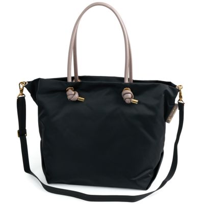 VIOLAd'ORO ヴィオラドーロ BIANCA ビアンカ ノットハンドルトートバッグML V-2204