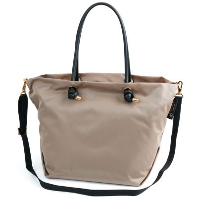 VIOLAd'ORO ヴィオラドーロ BIANCA ビアンカ ノットハンドルトートバッグML V-2204