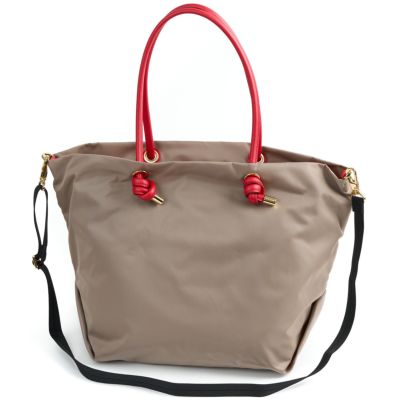 VIOLAd'ORO ヴィオラドーロ BIANCA ビアンカ ノットハンドルトートバッグML V-2204