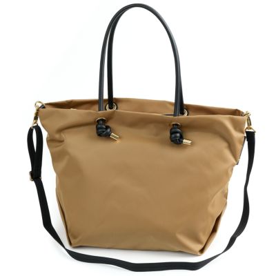 VIOLAd'ORO ヴィオラドーロ BIANCA ビアンカ ノットハンドルトートバッグML V-2204