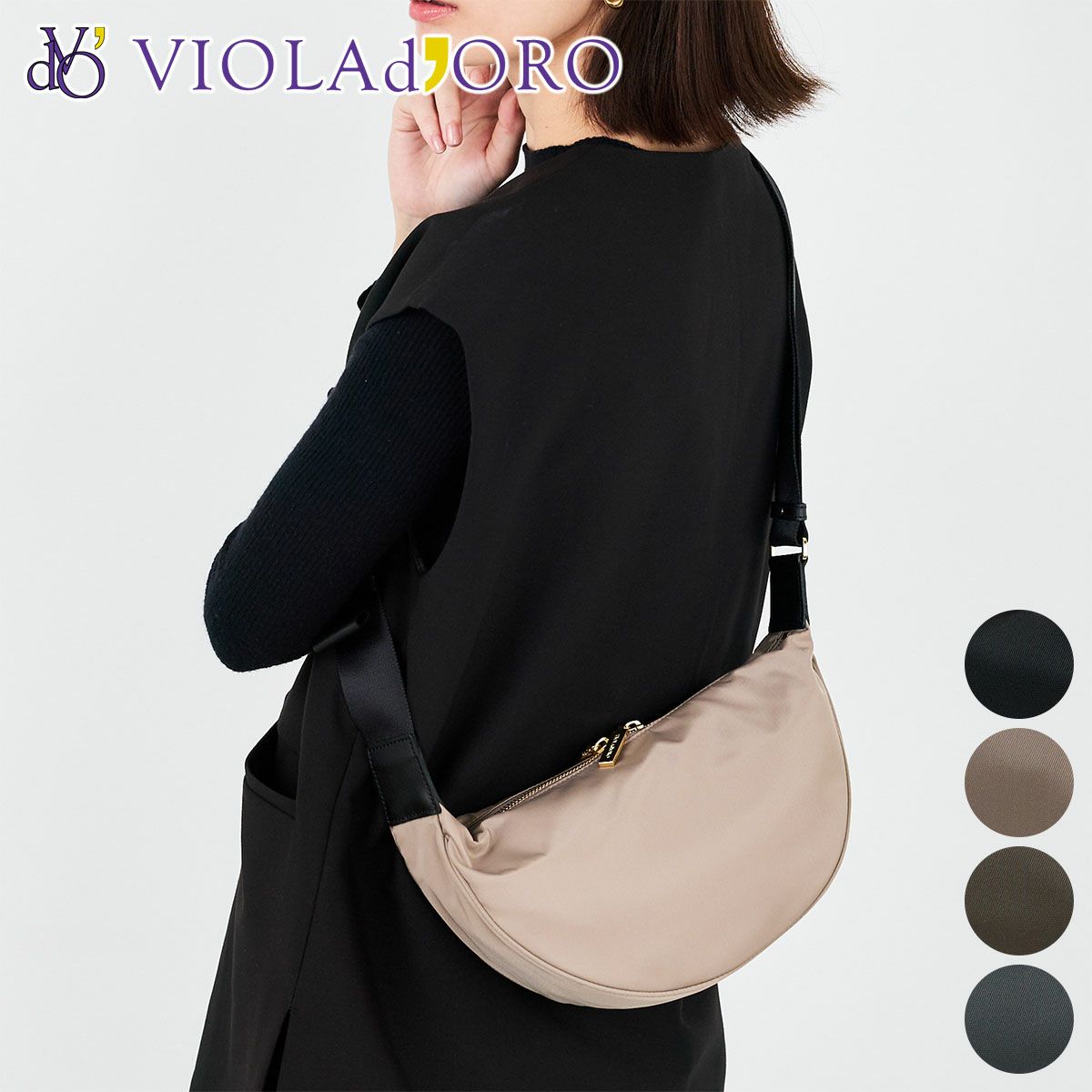 VIOLAd'ORO ヴィオラドーロ BIANCA ビアンカ ボディバッグ V-2247