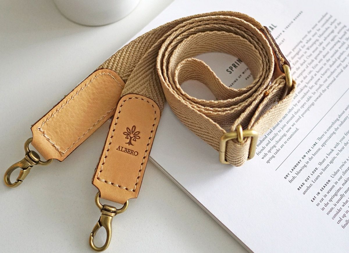 ALBERO アルベロ NATURALE ナチュラーレ ショルダーベルト 30mm幅 3000