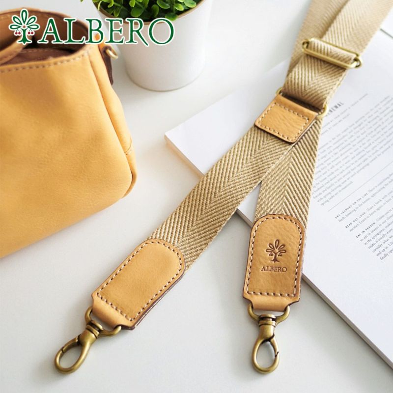 ALBERO アルベロ NATURALE ナチュラーレ ショルダーベルト 38mm幅 3002