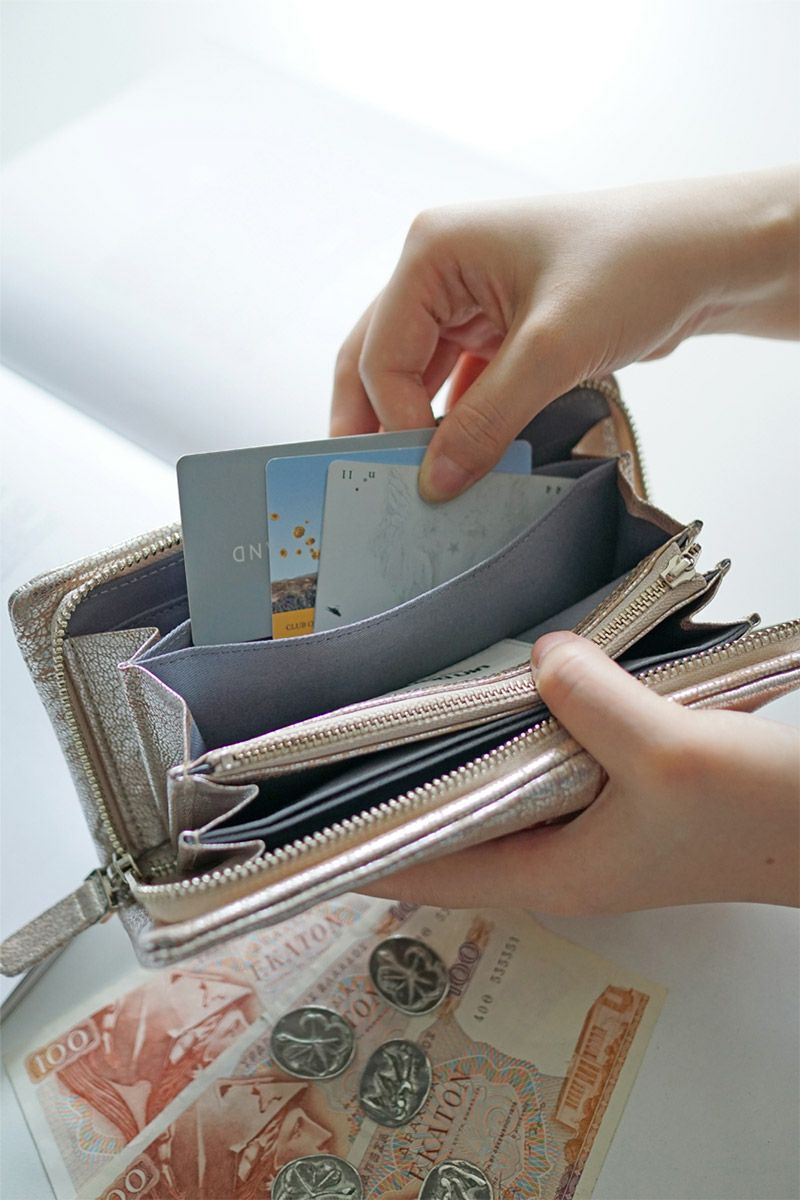 VIA DOAN ヴィア ドアン Zilda ジルダ 小銭入れ付き長財布（ラウンドファスナー式 ） 701