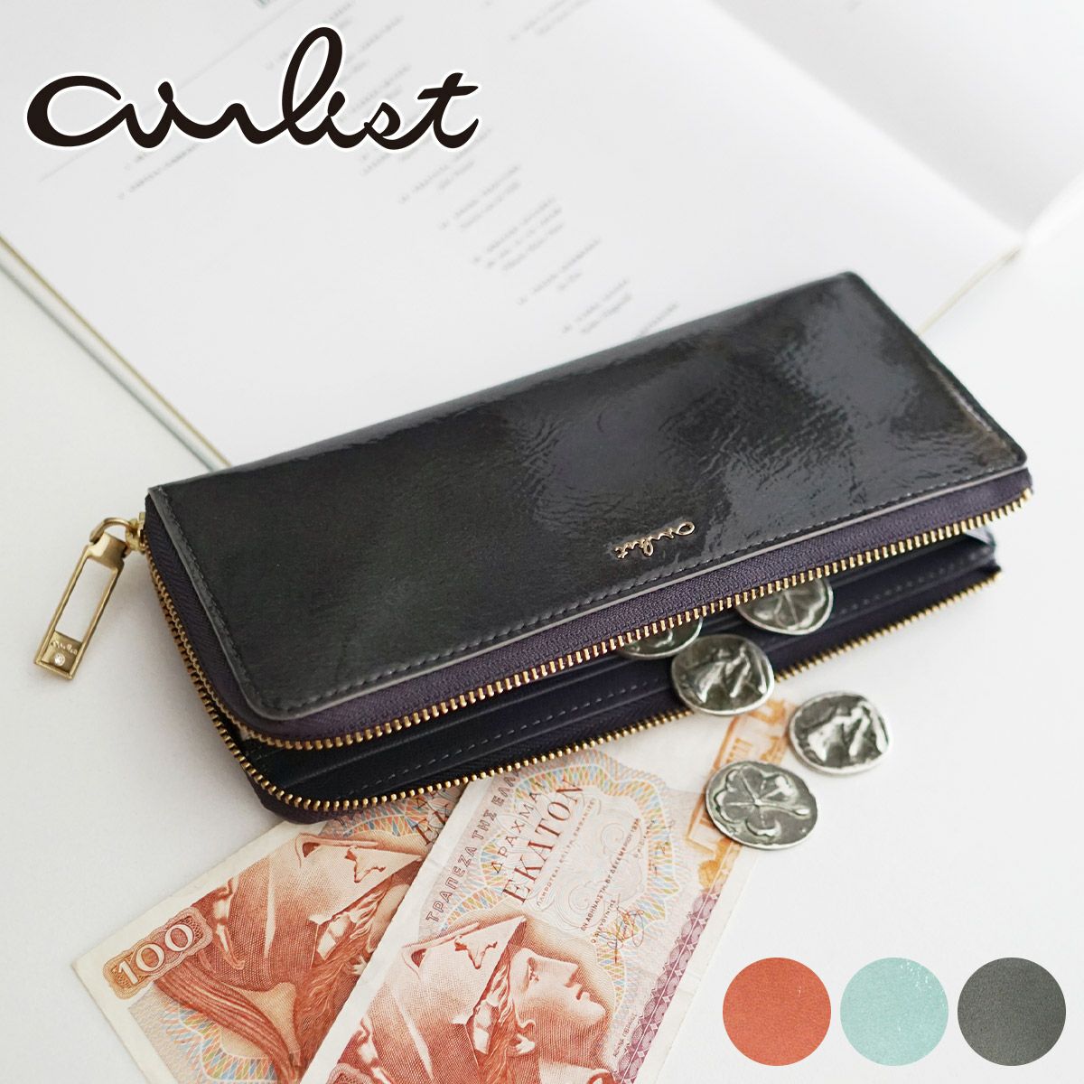 airlist エアリスト BALLET バレエ 小銭入れ付き長財布（L字ファスナー式） 24594