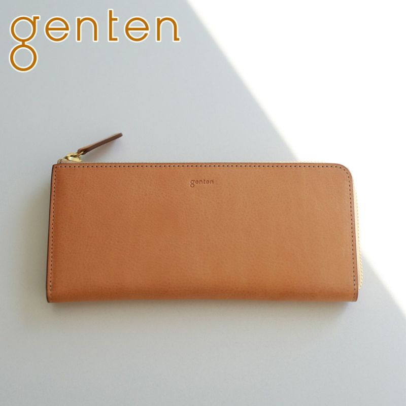 genten ゲンテン CUOIO クオイオ 小銭入れ付き長財布（L字ファスナー式） 44670