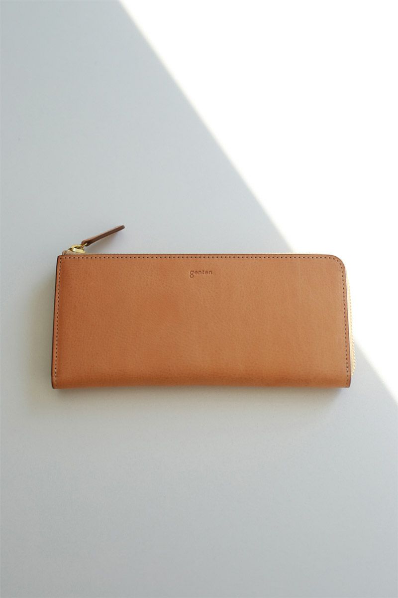 genten ゲンテン CUOIO クオイオ 小銭入れ付き長財布（L字ファスナー式） 44670
