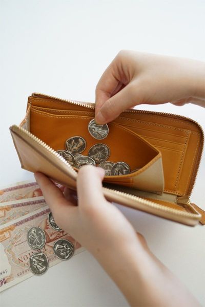 genten ゲンテン CUOIO クオイオ 小銭入れ付き長財布（L字ファスナー式） 44670