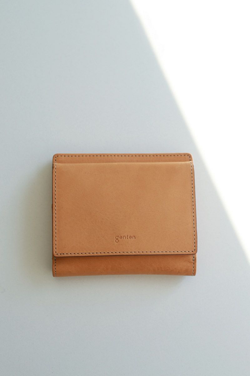 genten ゲンテン CUOIO クオイオ 小銭入れ付き二つ折り財布 44671