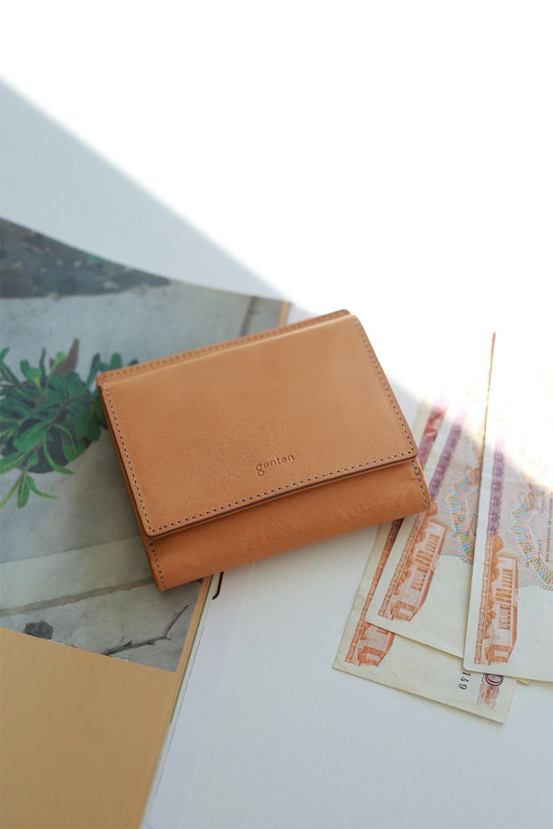 genten ゲンテン CUOIO クオイオ 小銭入れ付き二つ折り財布 44671