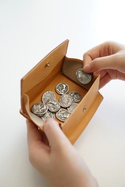 genten ゲンテン CUOIO クオイオ 小銭入れ付き二つ折り財布 44671