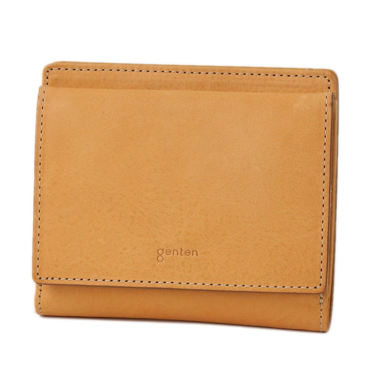 genten ゲンテン CUOIO クオイオ 小銭入れ付き二つ折り財布 44671