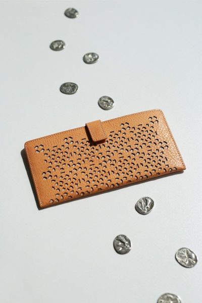 genten ゲンテン Flutter cut work フラッターカットワーク 薄型長財布 49595