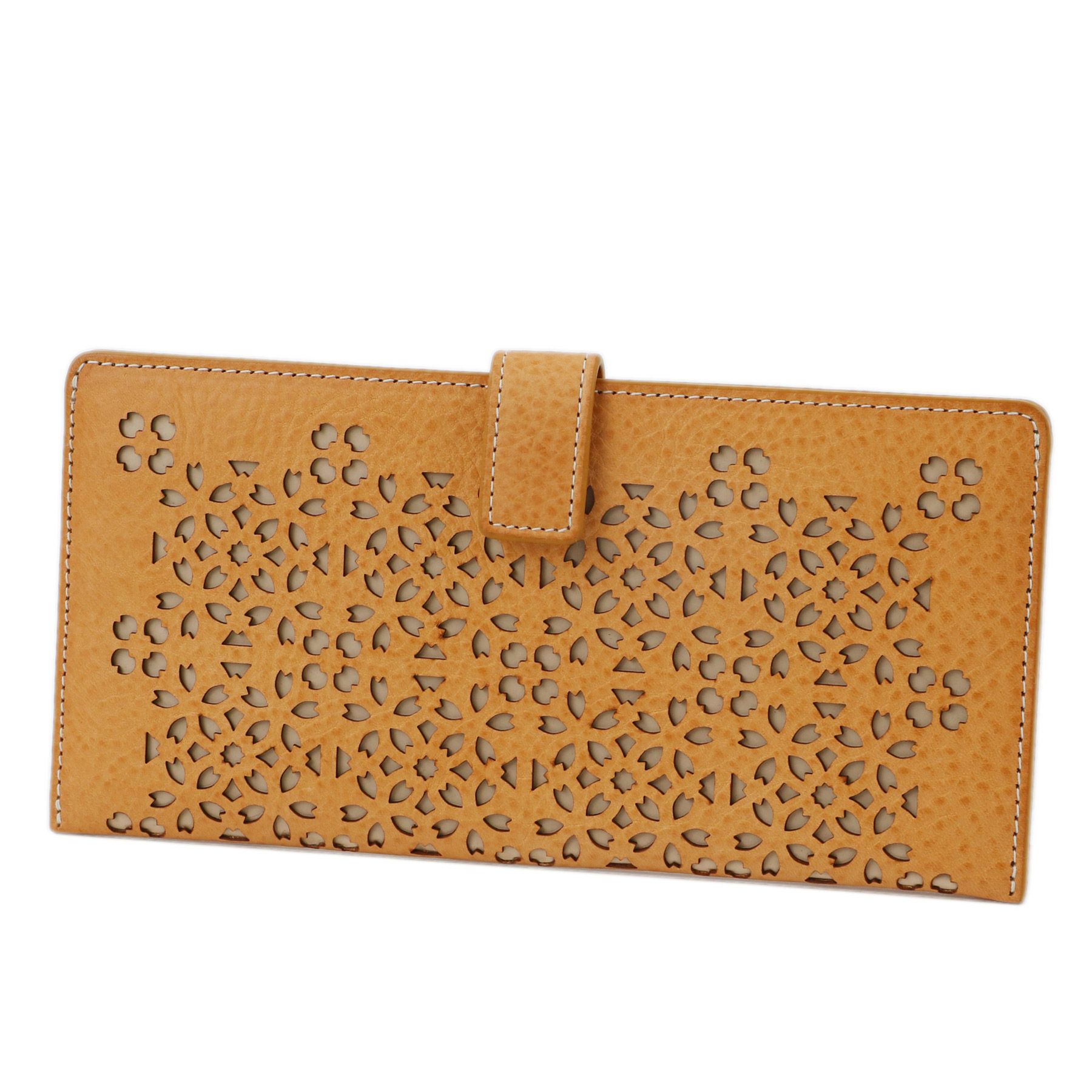 genten ゲンテン Flutter cut work フラッターカットワーク 薄型長財布 49595