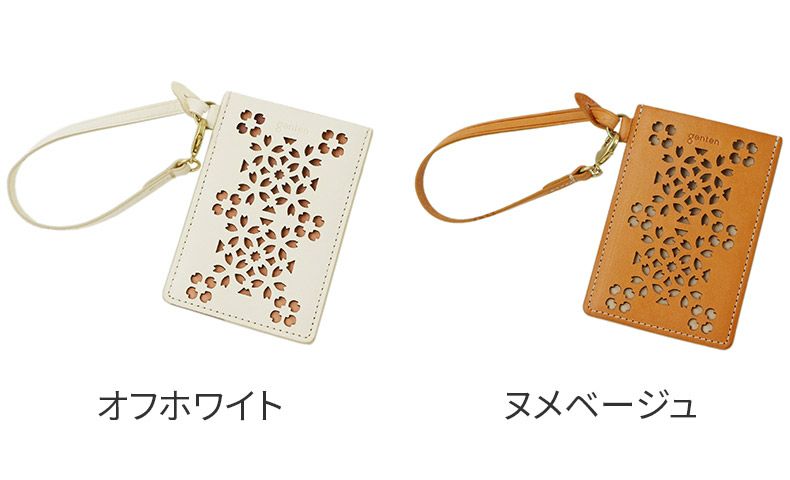 genten ゲンテン Flutter cut work フラッターカットワーク パスケース 49597
