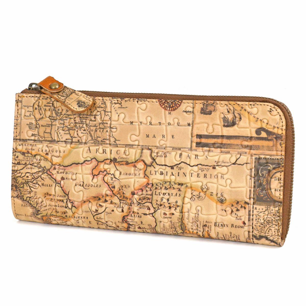 VIA DOAN ヴィア ドアン Map マップ 小銭入れ付き長財布（L字ファスナー式） 365