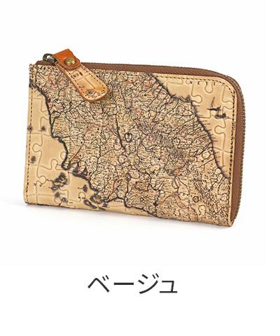 VIA DOAN ヴィア ドアン Map マップ 小銭入れ付き財布（L字ファスナー式） 366