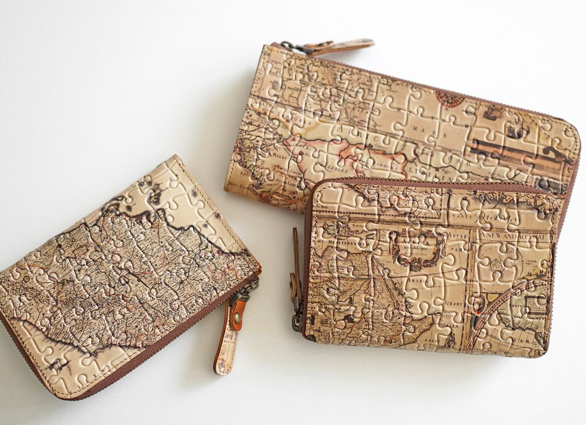 VIA DOAN ヴィア ドアン Map マップ 小銭入れ付き財布（L字ファスナー式） 366