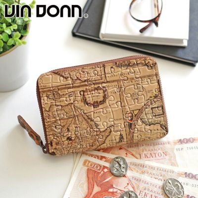 VIA DOAN ヴィア ドアン Map マップ 小銭入れ付き二つ折り財布（ラウンドファスナー式 ） 367