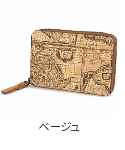VIA DOAN ヴィア ドアン Map マップ 小銭入れ付き二つ折り財布（ラウンドファスナー式 ） 367