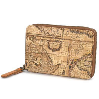 VIA DOAN ヴィア ドアン Map マップ 小銭入れ付き二つ折り財布（ラウンドファスナー式 ） 367