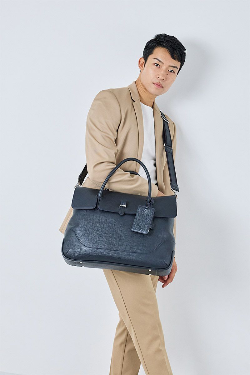 PELLE MORBIDA ペッレモルビダ Maiden Voyage メイデン ボヤージュ シュリンクレザー 2WAYボストンバッグ PMO-MB085
