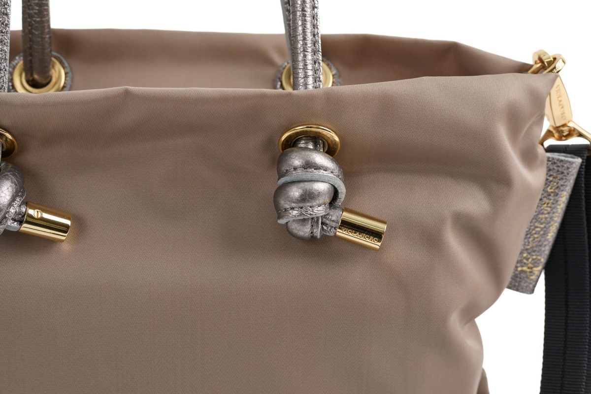 VIOLAd'ORO ヴィオラドーロ BIANCA ビアンカ ノットハンドルトートバッグS V-2224