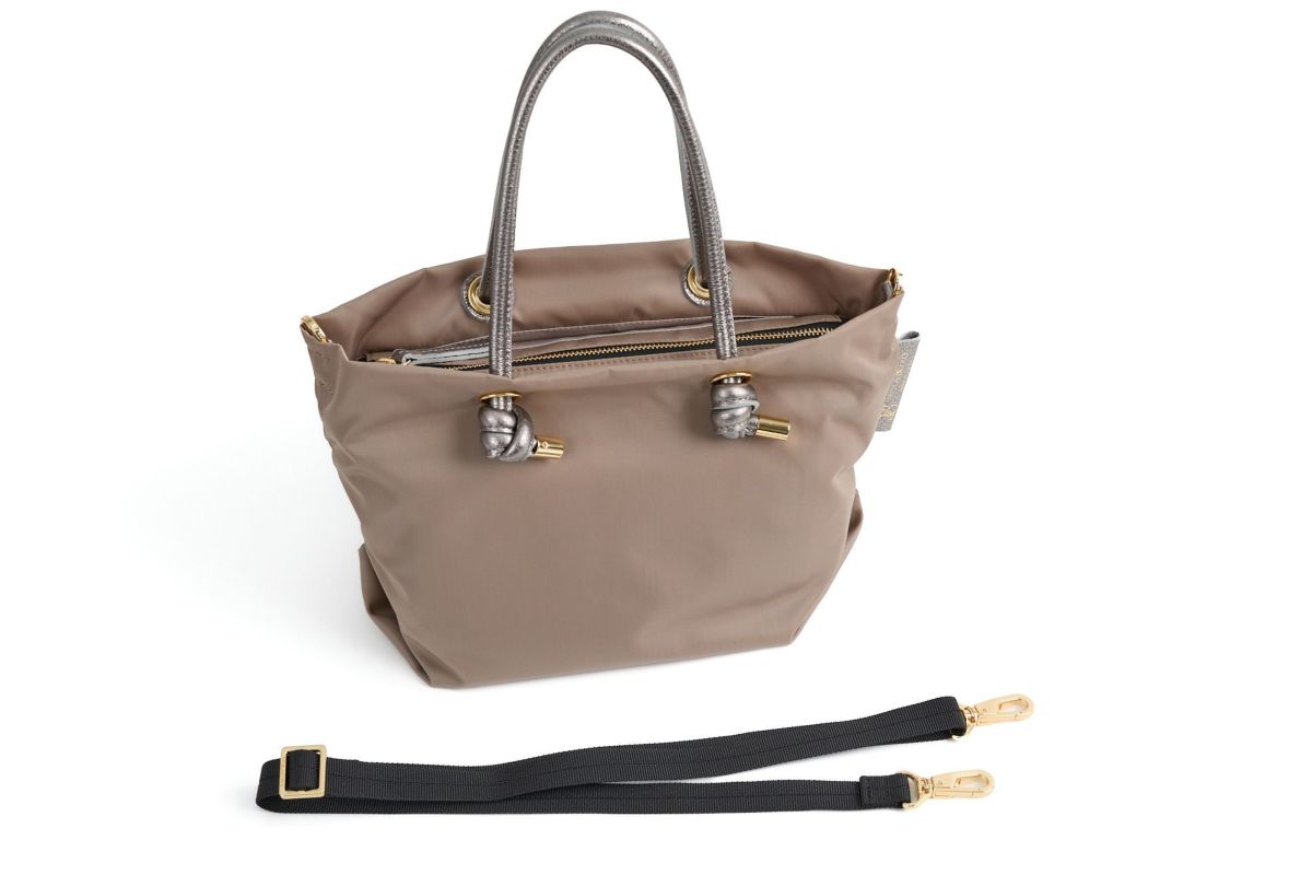 VIOLAd'ORO ヴィオラドーロ BIANCA ビアンカ ノットハンドルトートバッグS V-2224