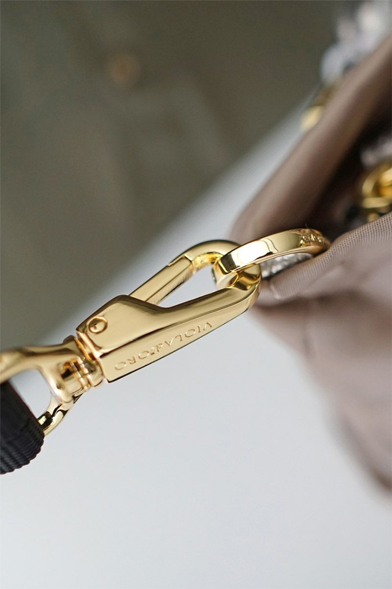VIOLAd'ORO ヴィオラドーロ BIANCA ビアンカ ノットハンドルトートバッグS V-2224