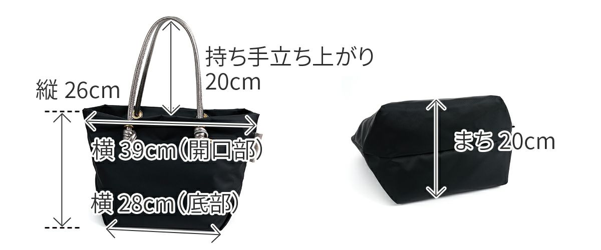 VIOLAd'ORO ヴィオラドーロ BIANCA ビアンカ ノットハンドルトートバッグM V-2225