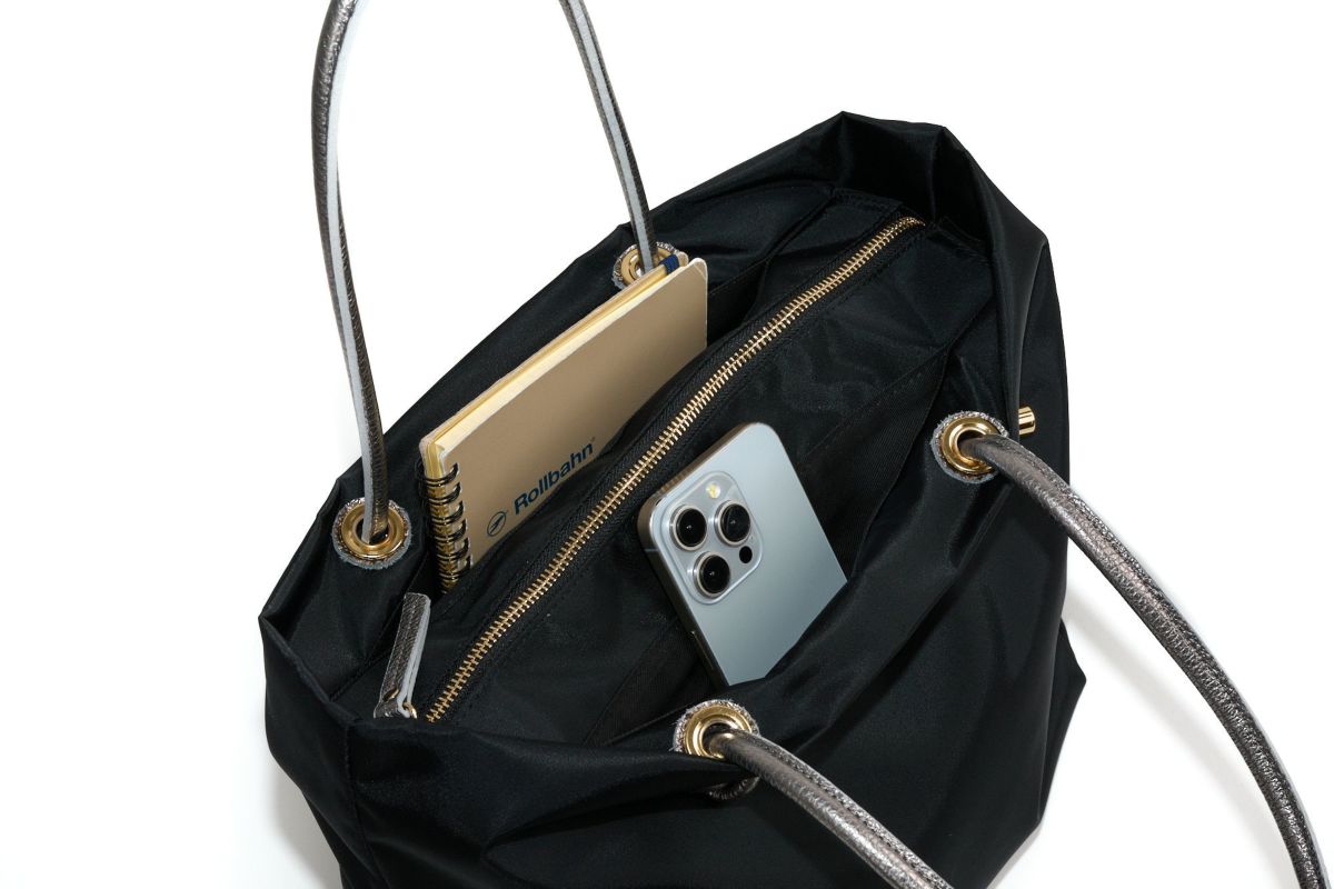 VIOLAd'ORO ヴィオラドーロ BIANCA ビアンカ ノットハンドルトートバッグM V-2225