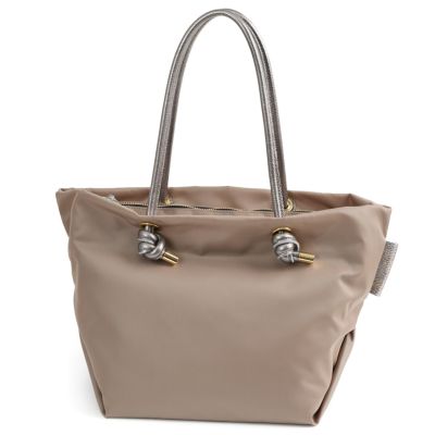VIOLAd'ORO ヴィオラドーロ BIANCA ビアンカ ノットハンドルトートバッグM V-2225