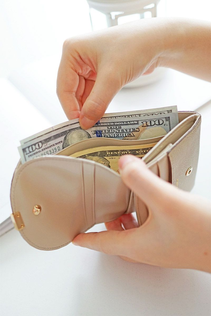 airlist エアリスト LUNA METALLIC ルナメタリック 小銭入れ付き二つ折り財布 24753